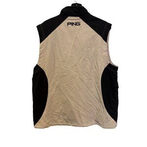 Ping Collection Performance Dynamics Mens Sleeveless Golf Vest Beige & Black M 1